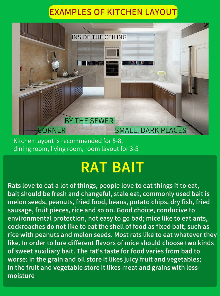 Khaha Mouse & Rat Glue Traps – Sticky Trap Boards with Bait