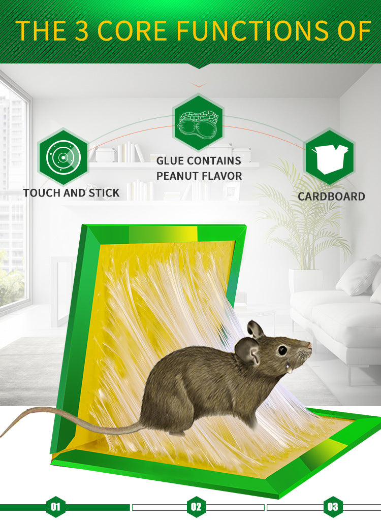Khaha Mouse & Rat Glue Traps – Sticky Trap Boards with Bait