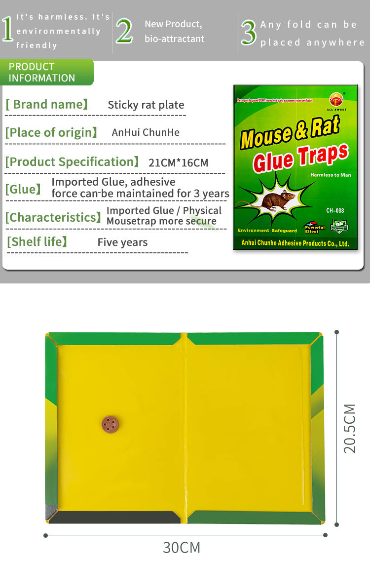 Khaha Mouse & Rat Glue Traps – Sticky Trap Boards with Bait