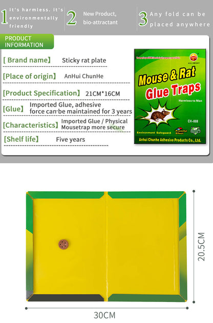 Khaha Mouse & Rat Glue Traps – Sticky Trap Boards with Bait