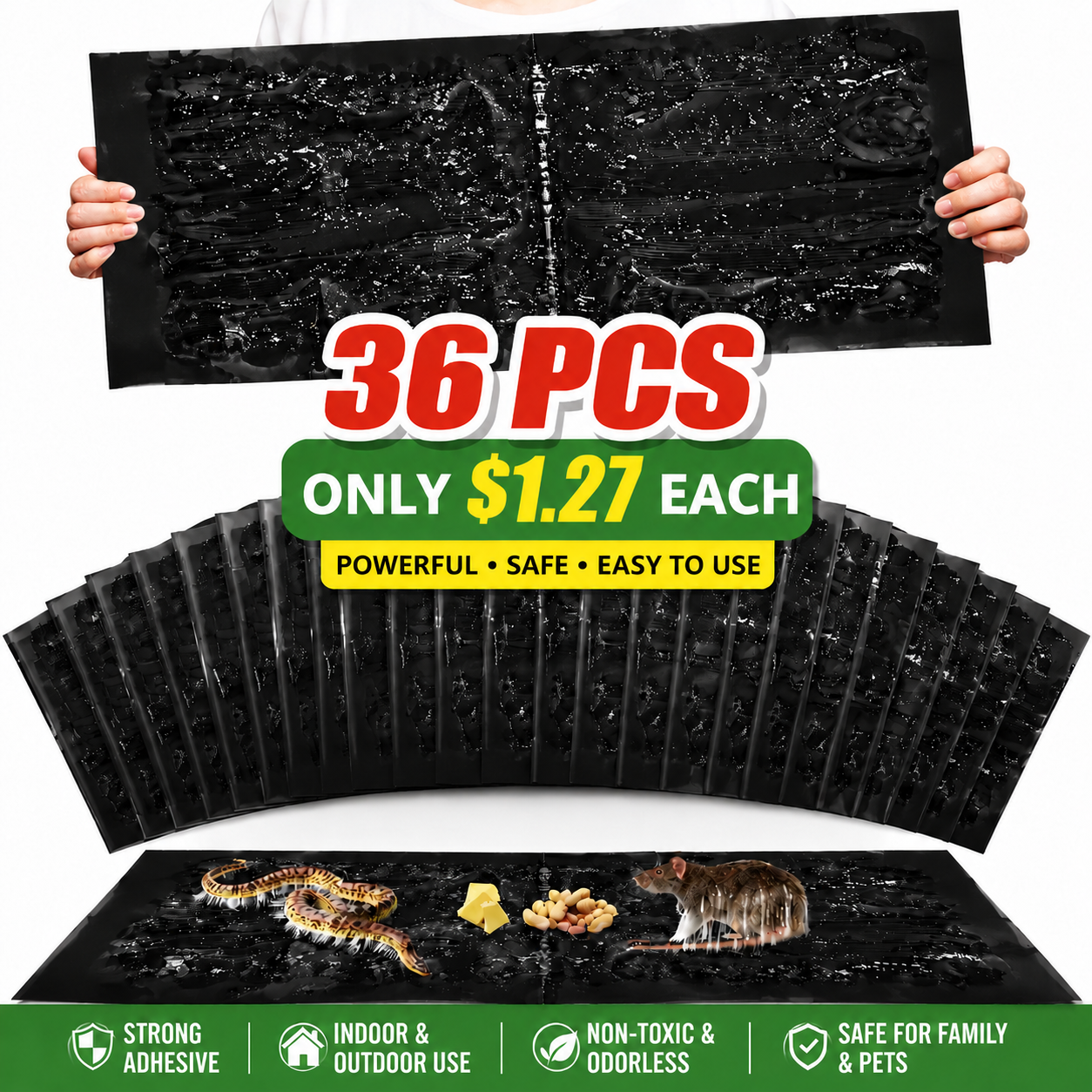 36 Pieces Power Sticky Boards for Home Kitchen